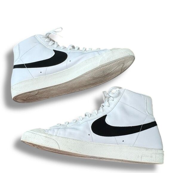 Nike Blazer Mid ‘77 Vintage White Black Sail Sneakers BQ6806-100 Men’s Size 13 - Picture 6 of 10